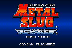 Metal Slug Advance: Title